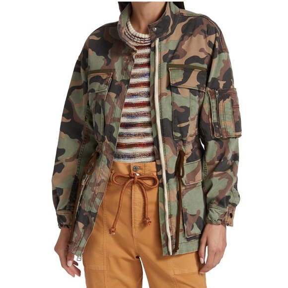 NWT Veronica Beard Sumner Camo Anorak Jacket - Picture 4 of 16